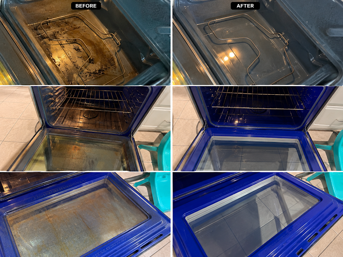 Oven before & after